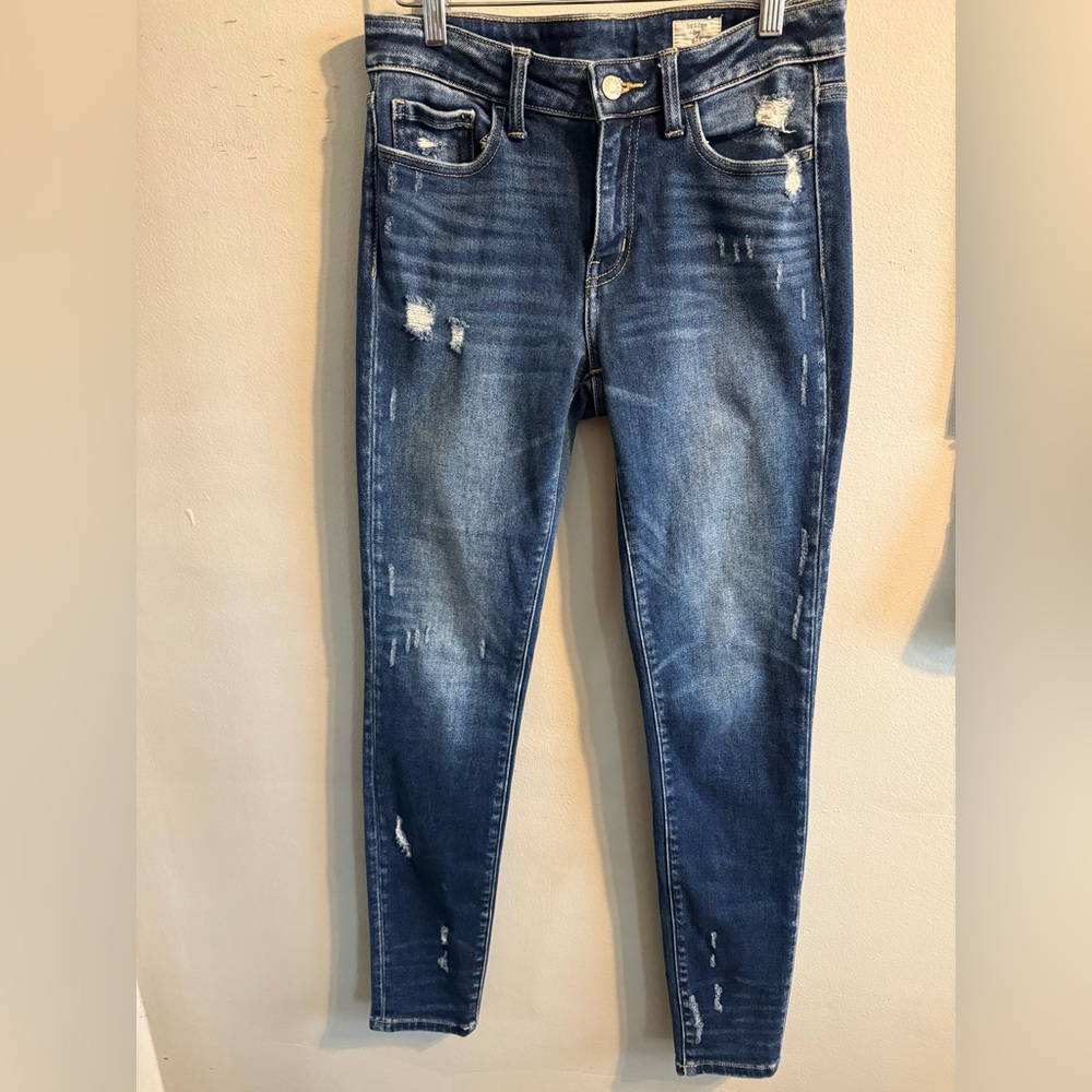 Bridge by gly Mid-Rise Skinny Stretch Jean in spring blossom size 27 - Picture 3 of 8